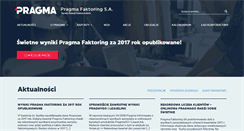 Desktop Screenshot of inwestor.pragmafaktoring.pl